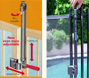 pool fence Magna-Latch Self-Closing Gate Latch